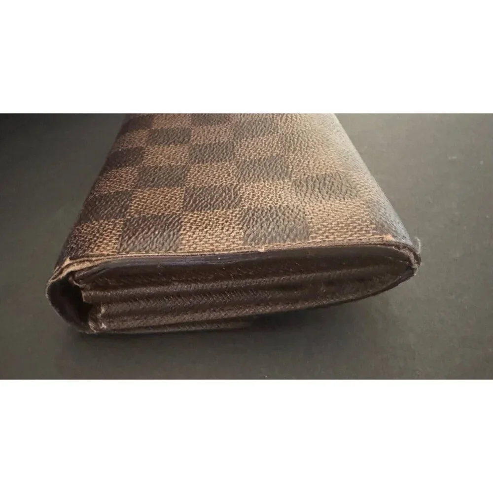 Louis Vuitton Damier Ebene Sarah Long Wallet 100% authentic